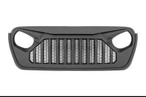 Jeep Wrangler Grille - Rough Country - Angry Eyes - Matte Black - '18-'23